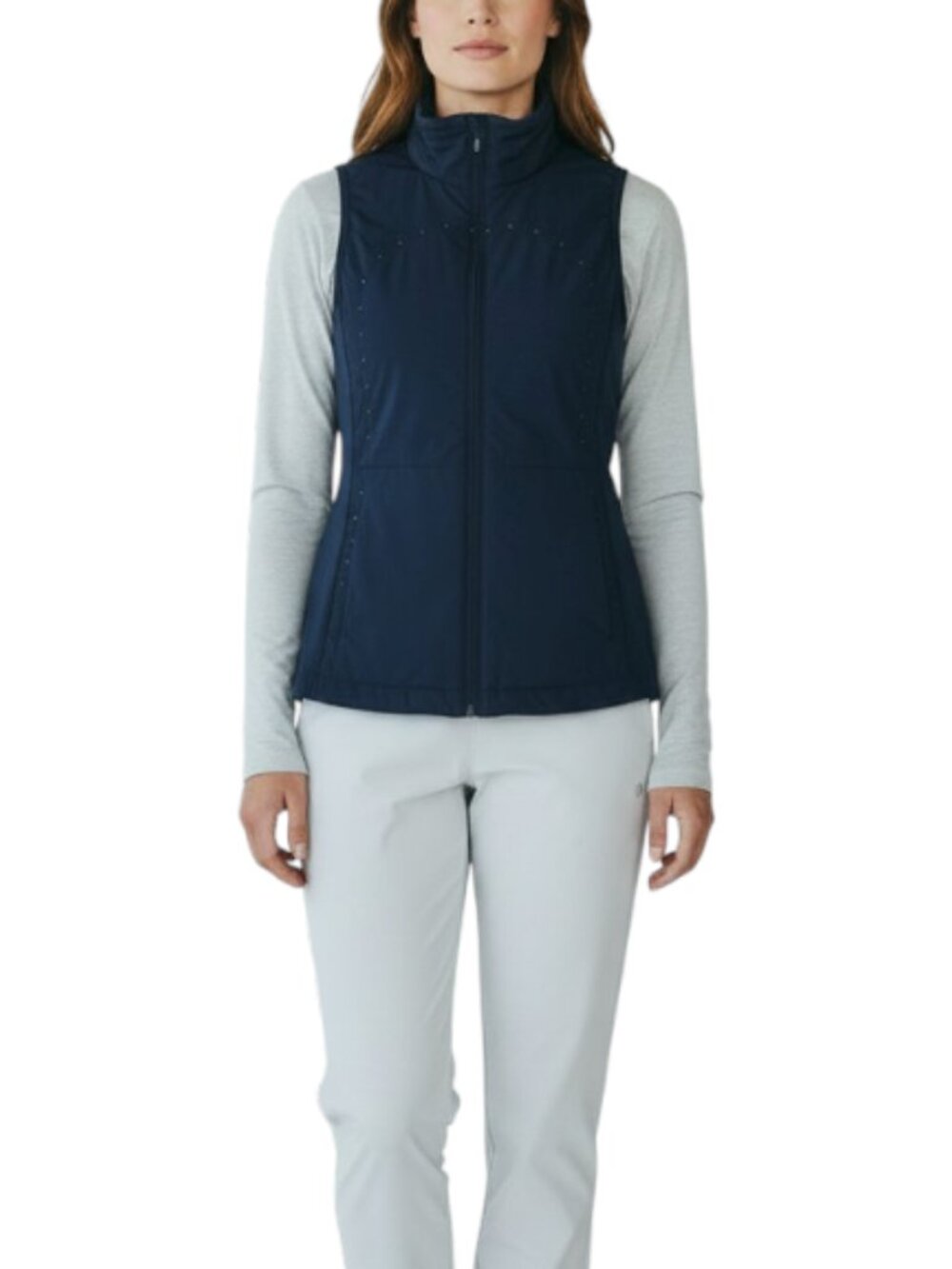 LULULEMON Run For Cold Vest Sz 8 Blue Thermoregulation Athletic Everyday Travel